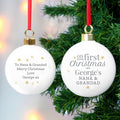 Personalised 'First Christmas As' Bauble
