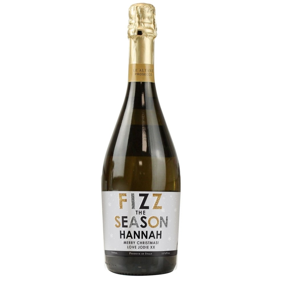 Personalised Fizz The Season Bottle Of Prosecco