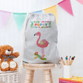 Personalised Personalised Flamingo Nursery Bag