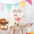 Personalised Personalised Flamingo Nursery Bag