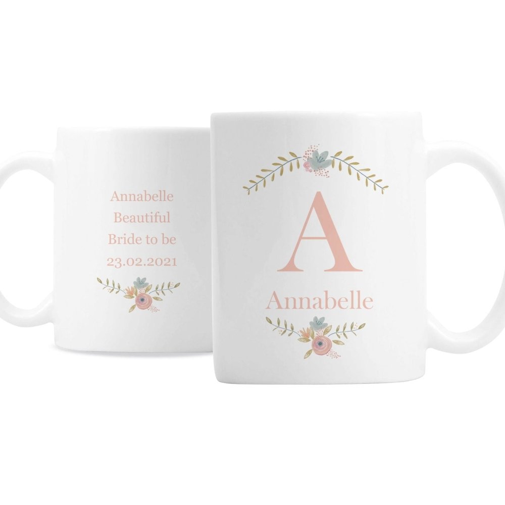 Personalised Floral Bouquet Mug