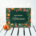 Personalised Personalised Floral Christmas Tea Box