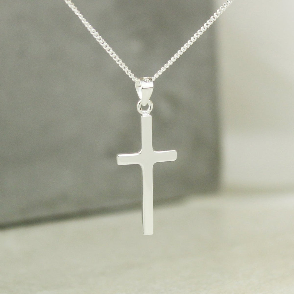 Personalised Floral Sentiment Cross Necklace And Box