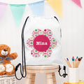 Personalised Personalised Flower Waterproof Swim Bag
