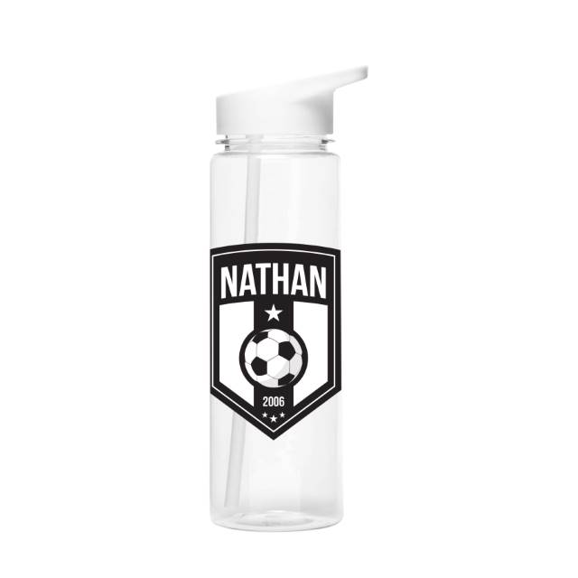 Personalised Football Badge Water Bottle