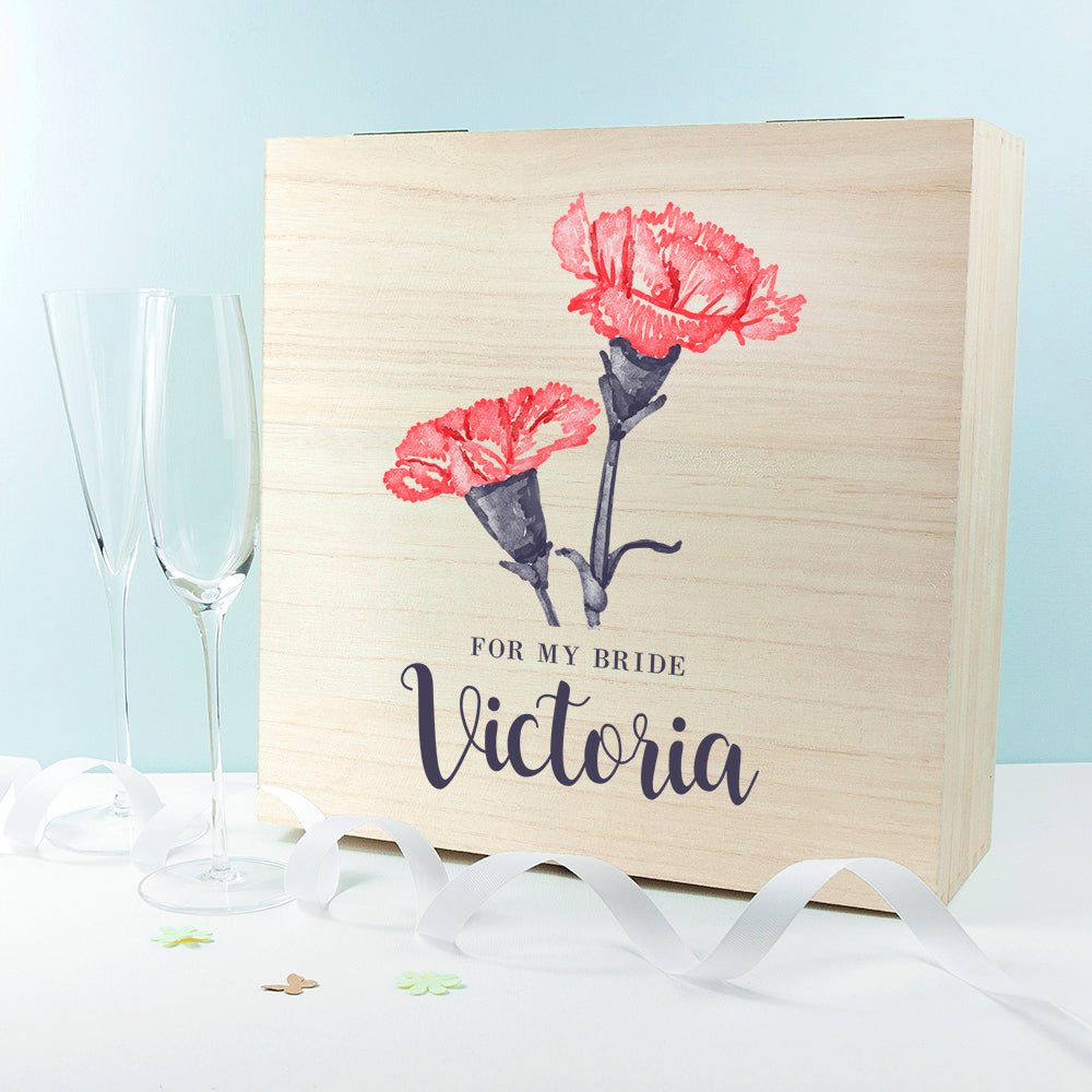 Personalised For My Bride on Our Wedding Day Box