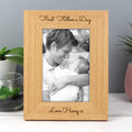 Personalised Free Text 4x6 Inch Wooden Photo Frame