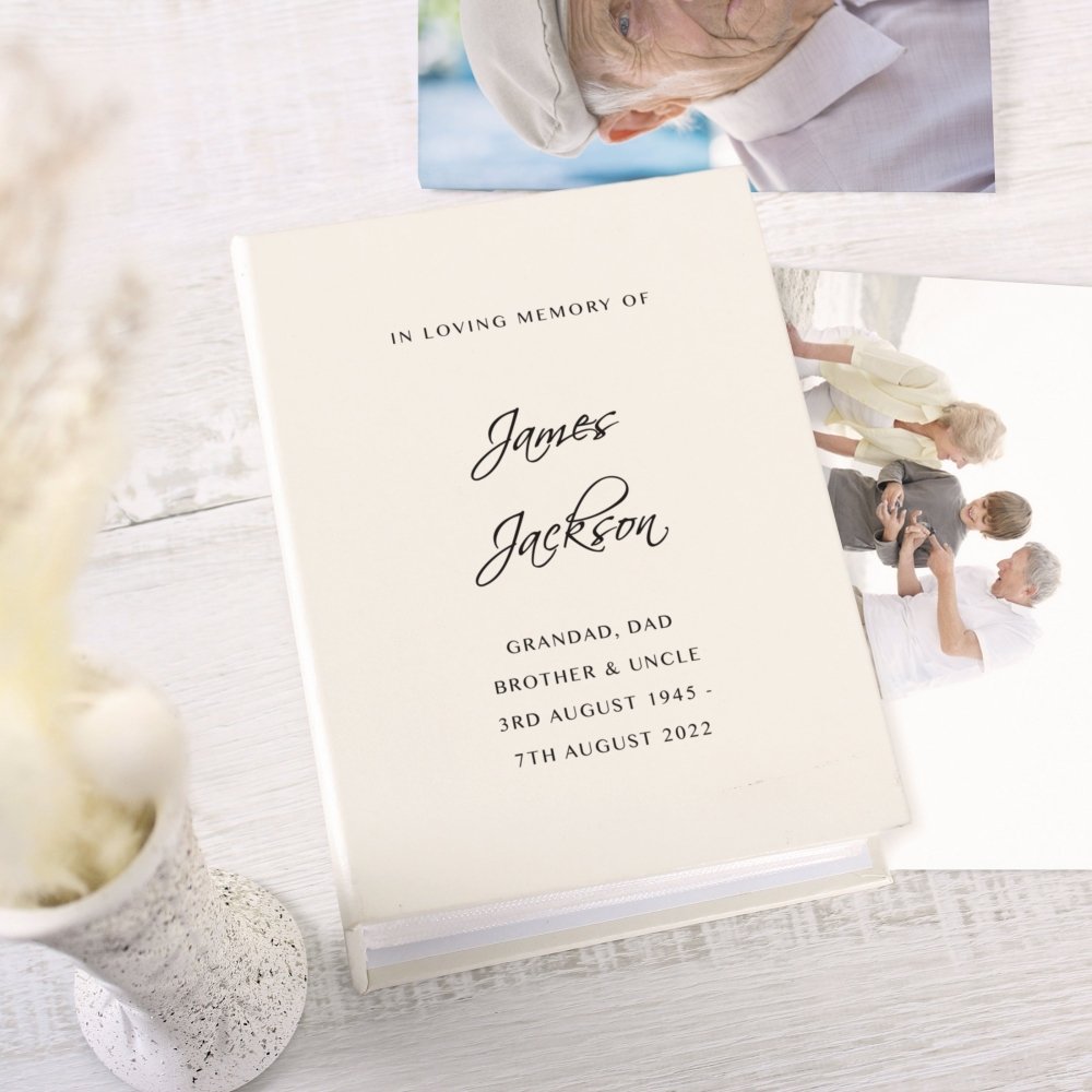 Personalised Free Text 6x4 Inch Photo Album With Sleeves