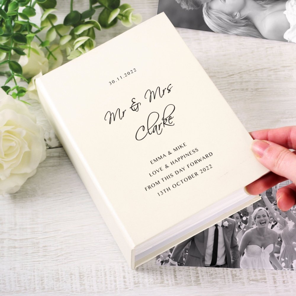 Personalised Free Text 6x4 Inch Photo Album With Sleeves