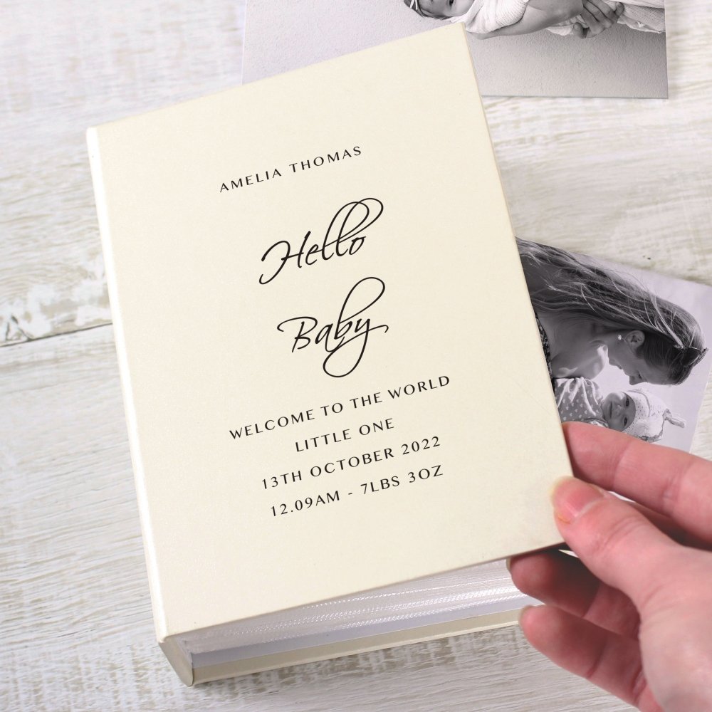 Personalised Free Text 6x4 Inch Photo Album With Sleeves