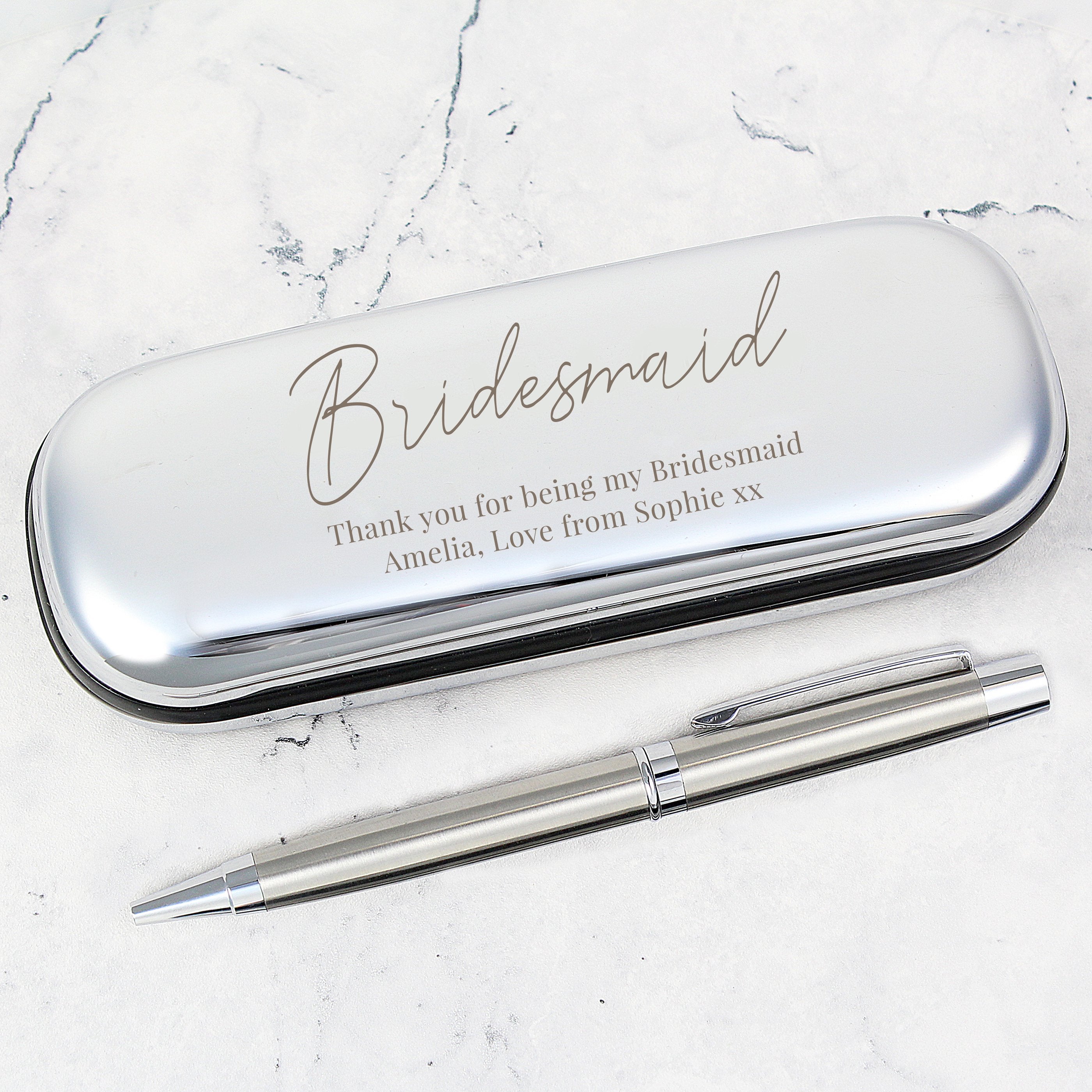 Personalised Free Text Pen And Box Set