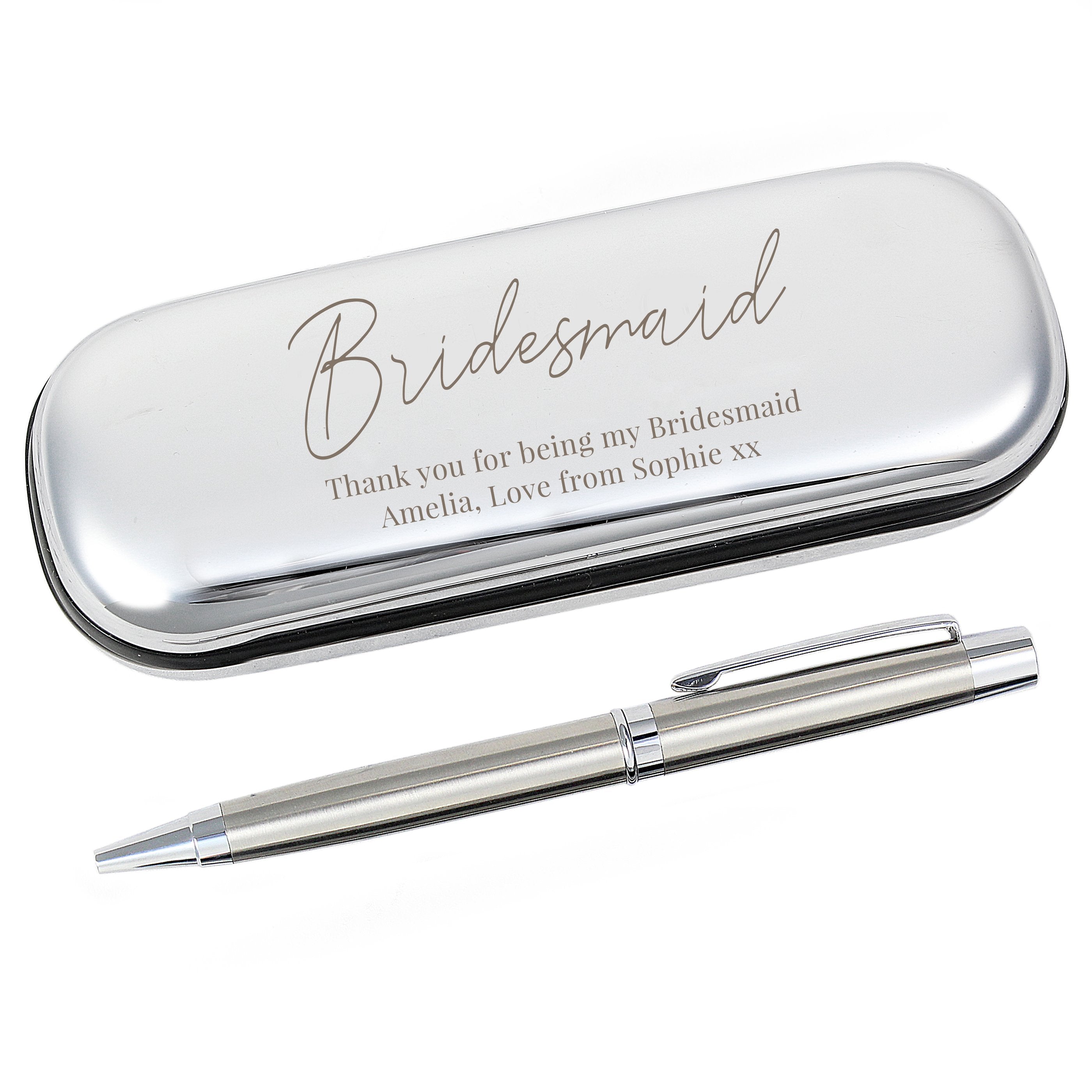 Personalised Free Text Pen And Box Set