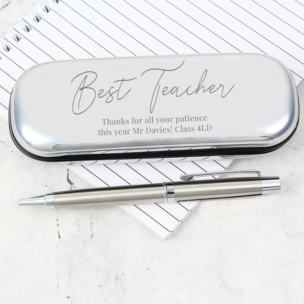 Personalised Free Text Pen And Box Set