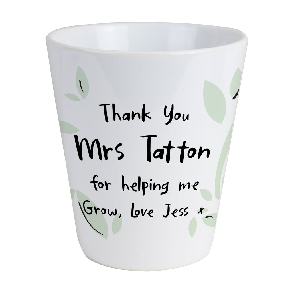 Personalised Free Text Plant Pot