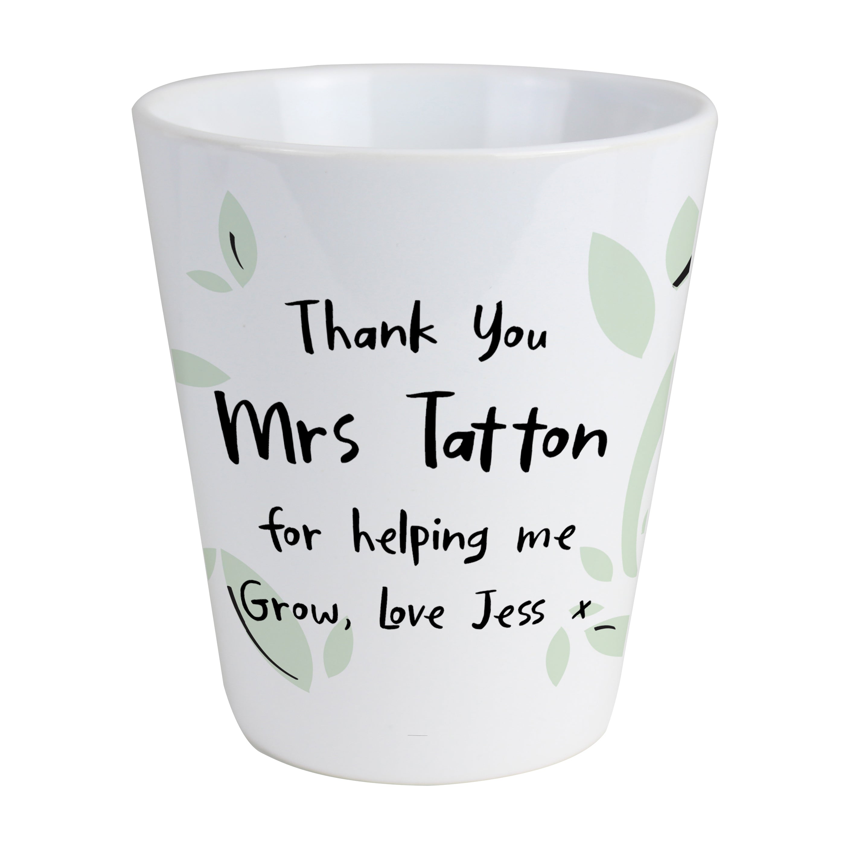 Personalised Free Text Plant Pot