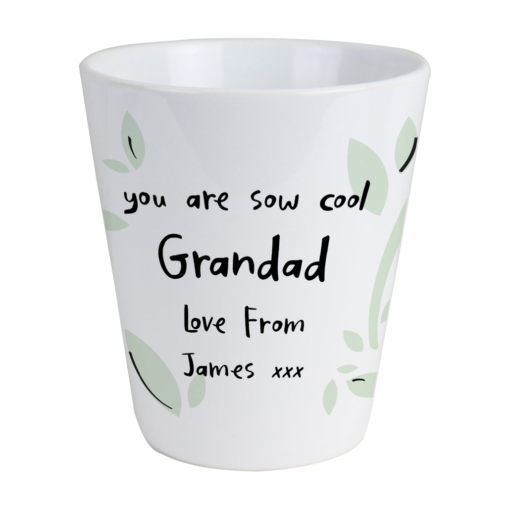 Personalised Free Text Plant Pot