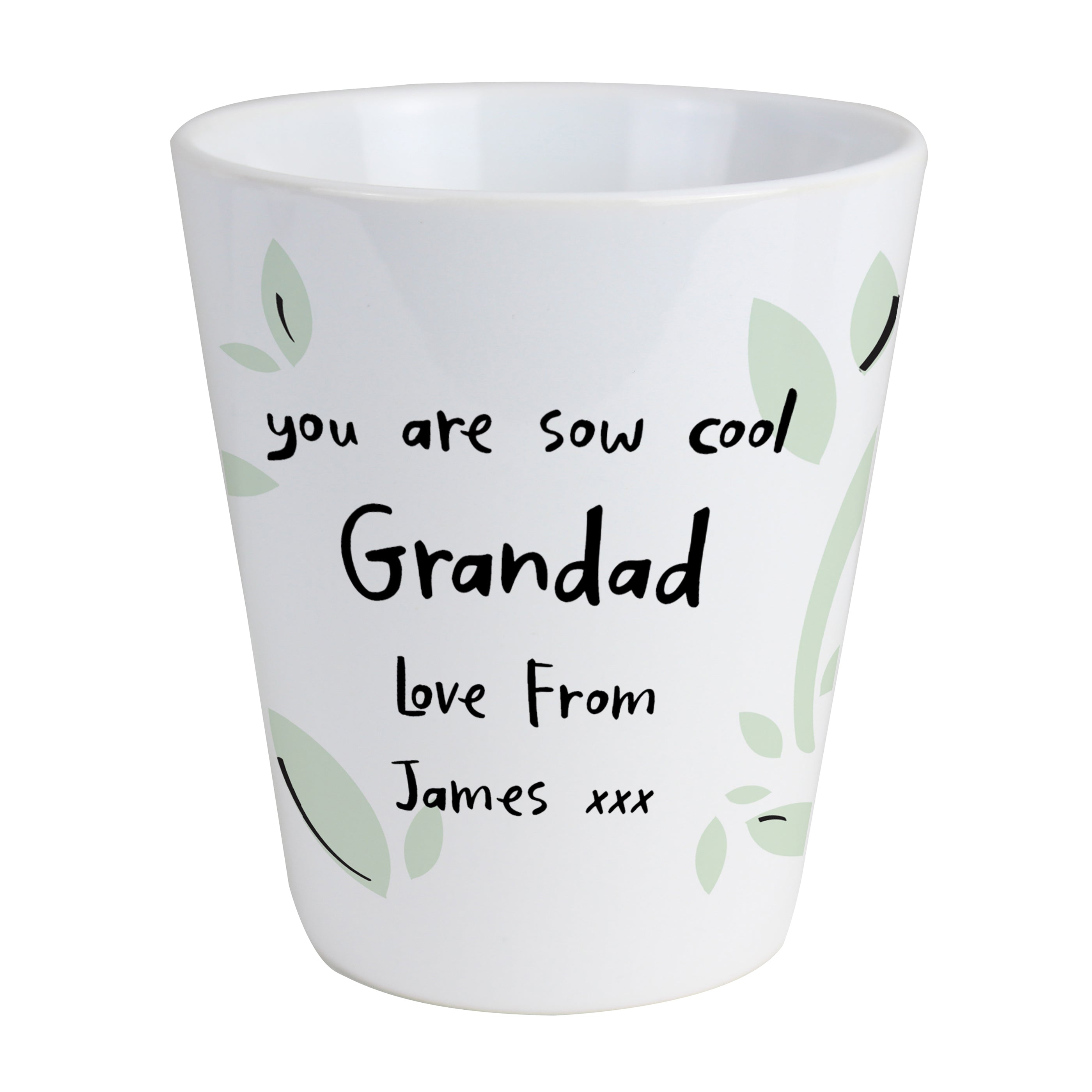 Personalised Free Text Plant Pot