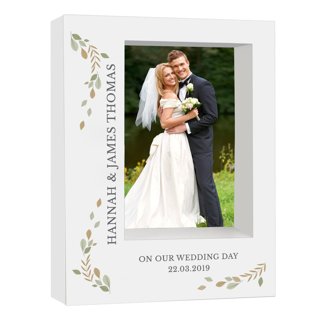 Personalised Fresh Botanical 5x7 Inch Box Photo Frame