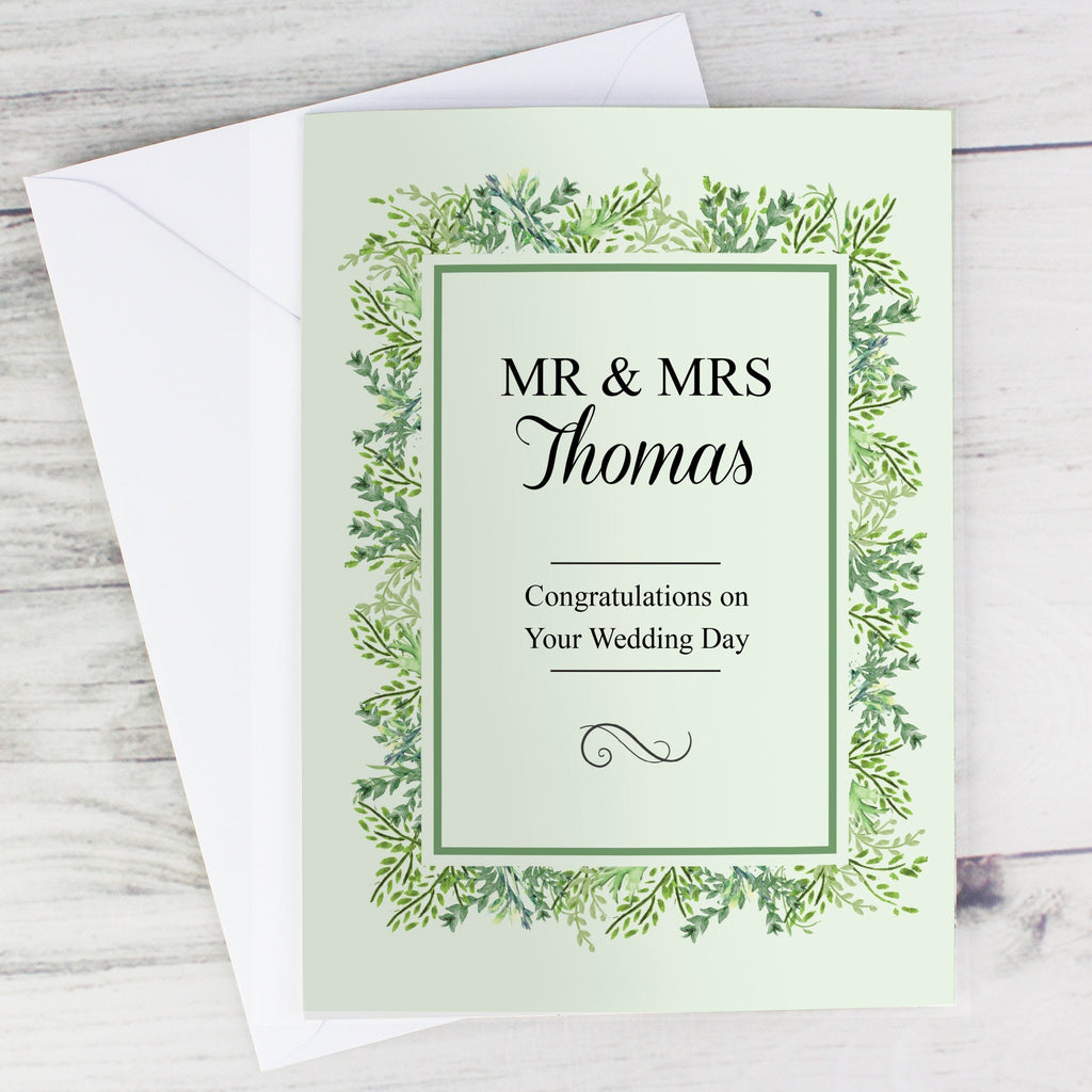 Personalised Fresh Botanical Card