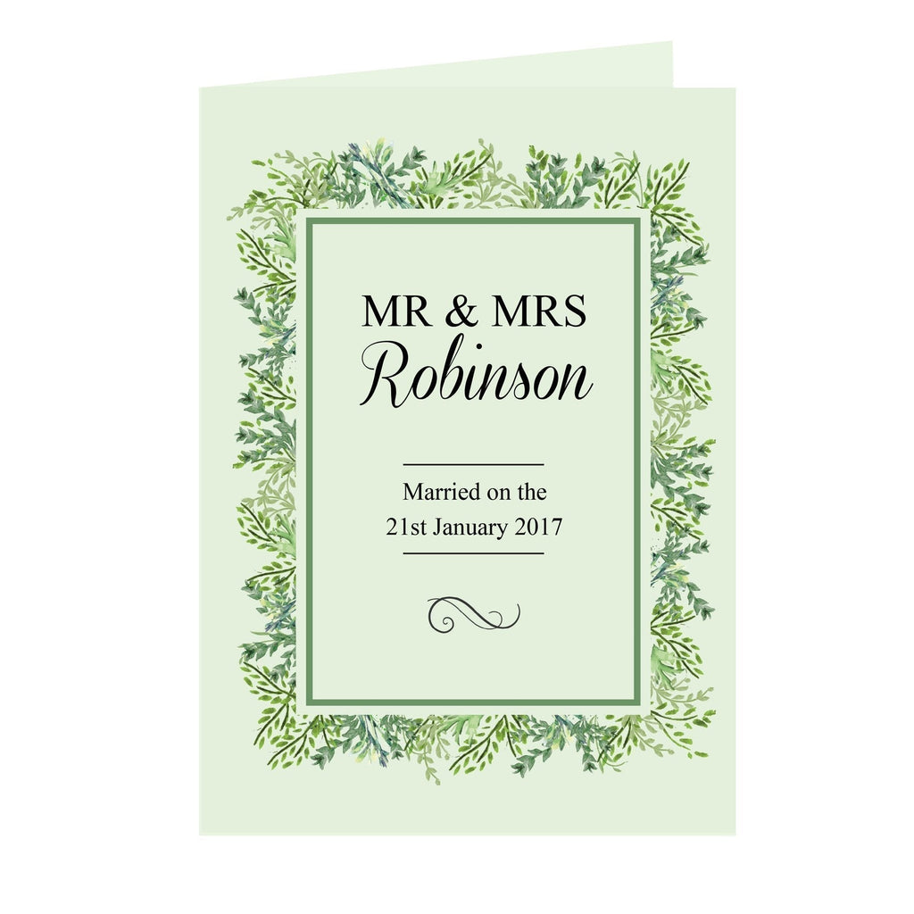 Personalised Fresh Botanical Card
