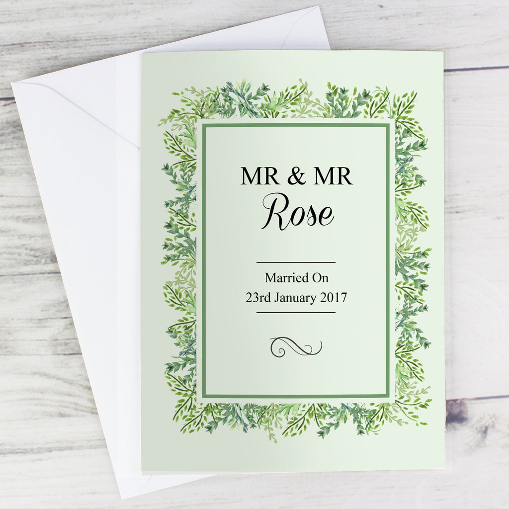 Personalised Fresh Botanical Card