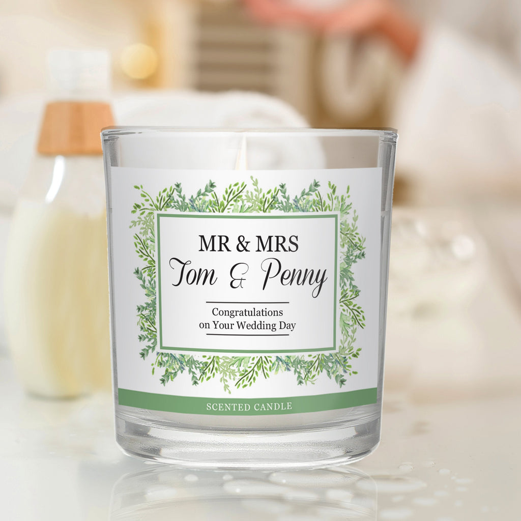 Personalised Fresh Botanical Scented Jar Candle
