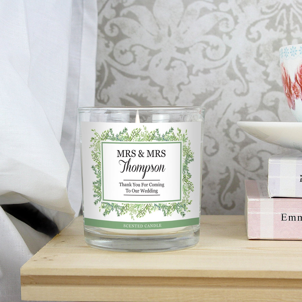 Personalised Fresh Botanical Scented Jar Candle
