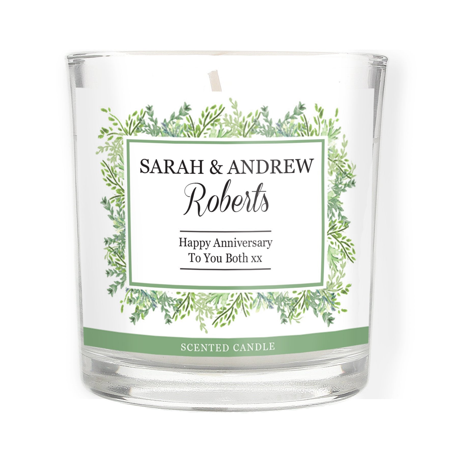 Personalised Fresh Botanical Scented Jar Candle
