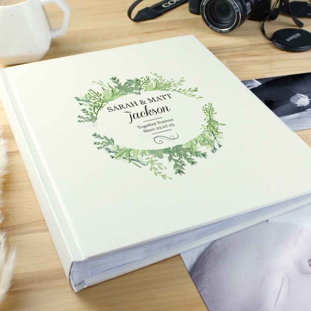 Personalised Fresh Botanical Traditional Album