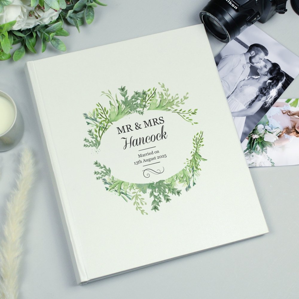 Personalised Fresh Botanical Traditional Album