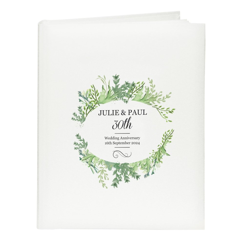 Personalised Fresh Botanical Traditional Album