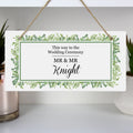 Personalised Fresh Botanical Wooden Sign