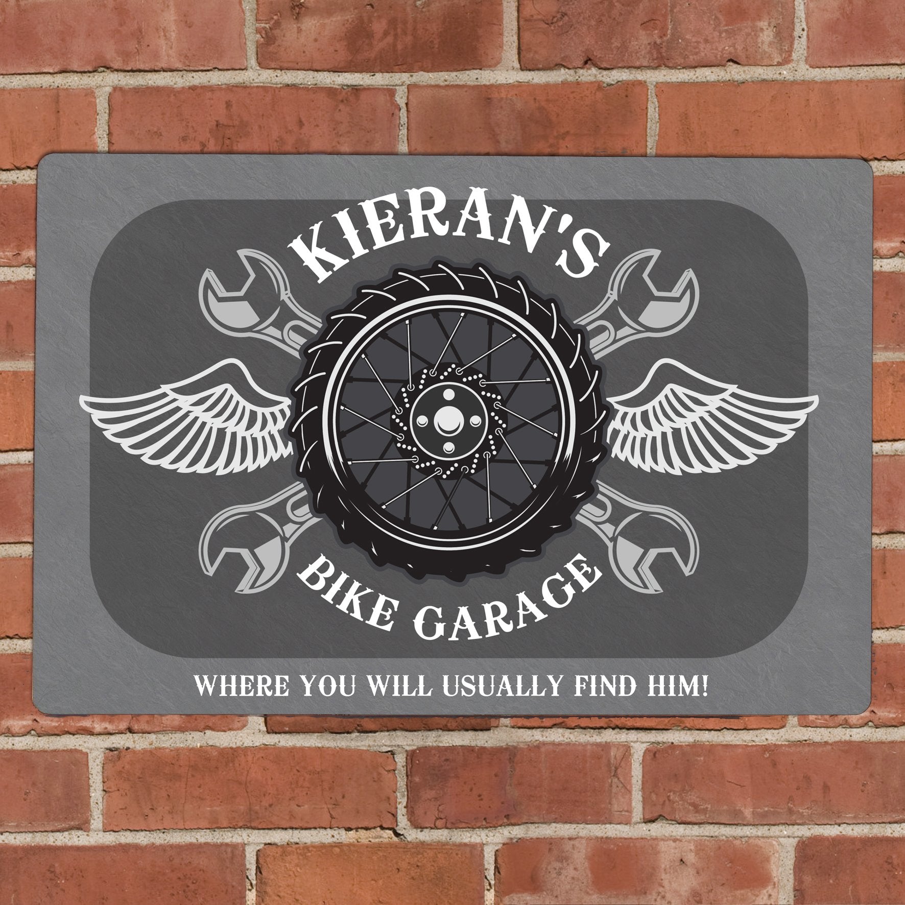 Personalised Garage Metal Sign