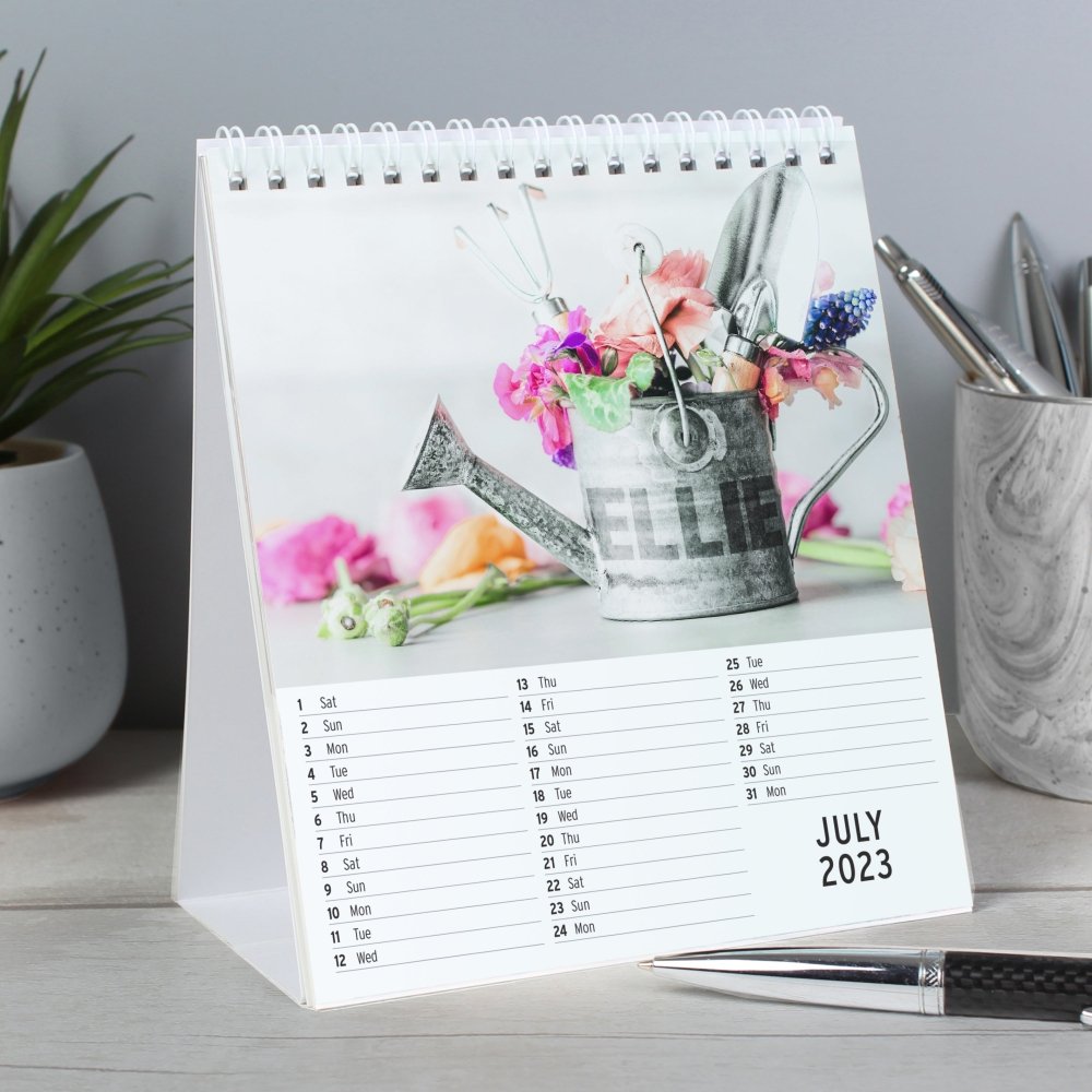 Personalised Gardening Desk 2026 Calendar