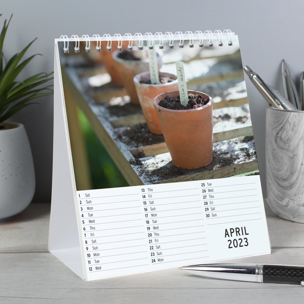 Personalised Gardening Desk 2026 Calendar