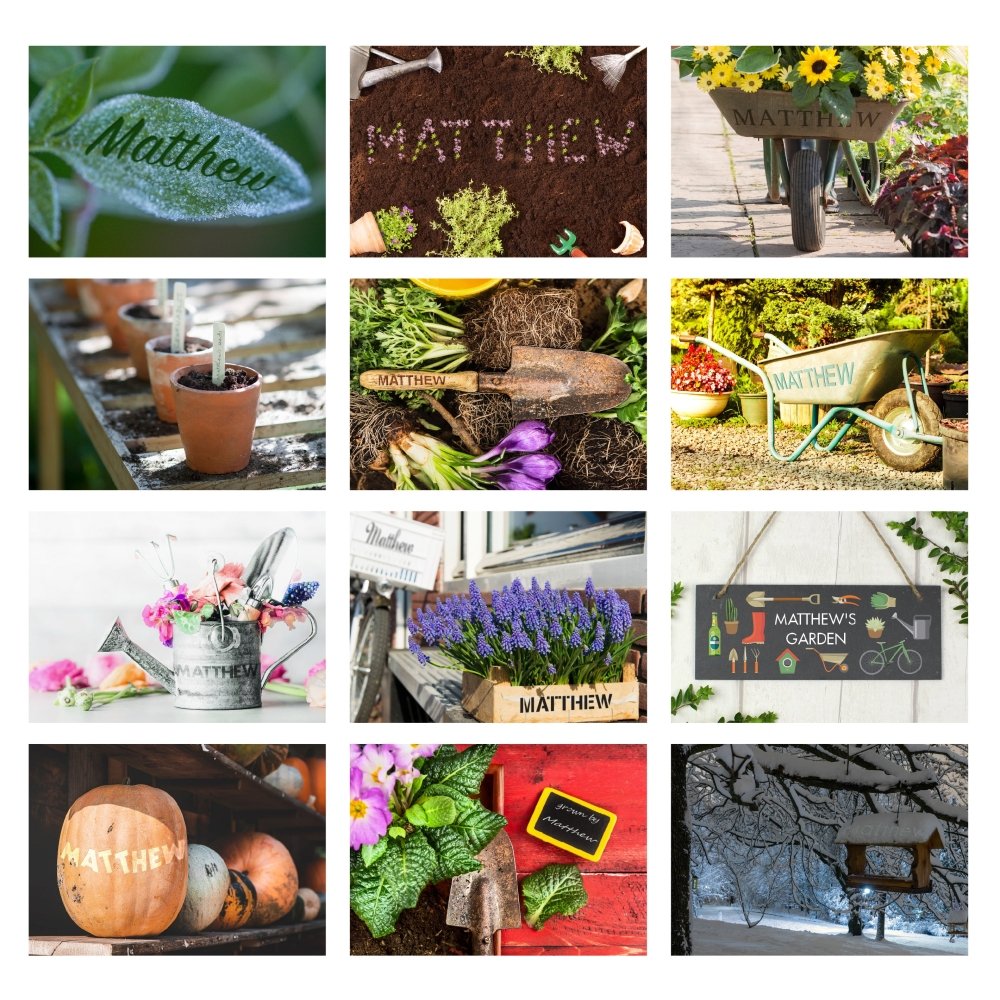 Personalised Gardening Desk 2026 Calendar