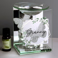 Personalised Geometric Leaf Butterfly Oil Burner