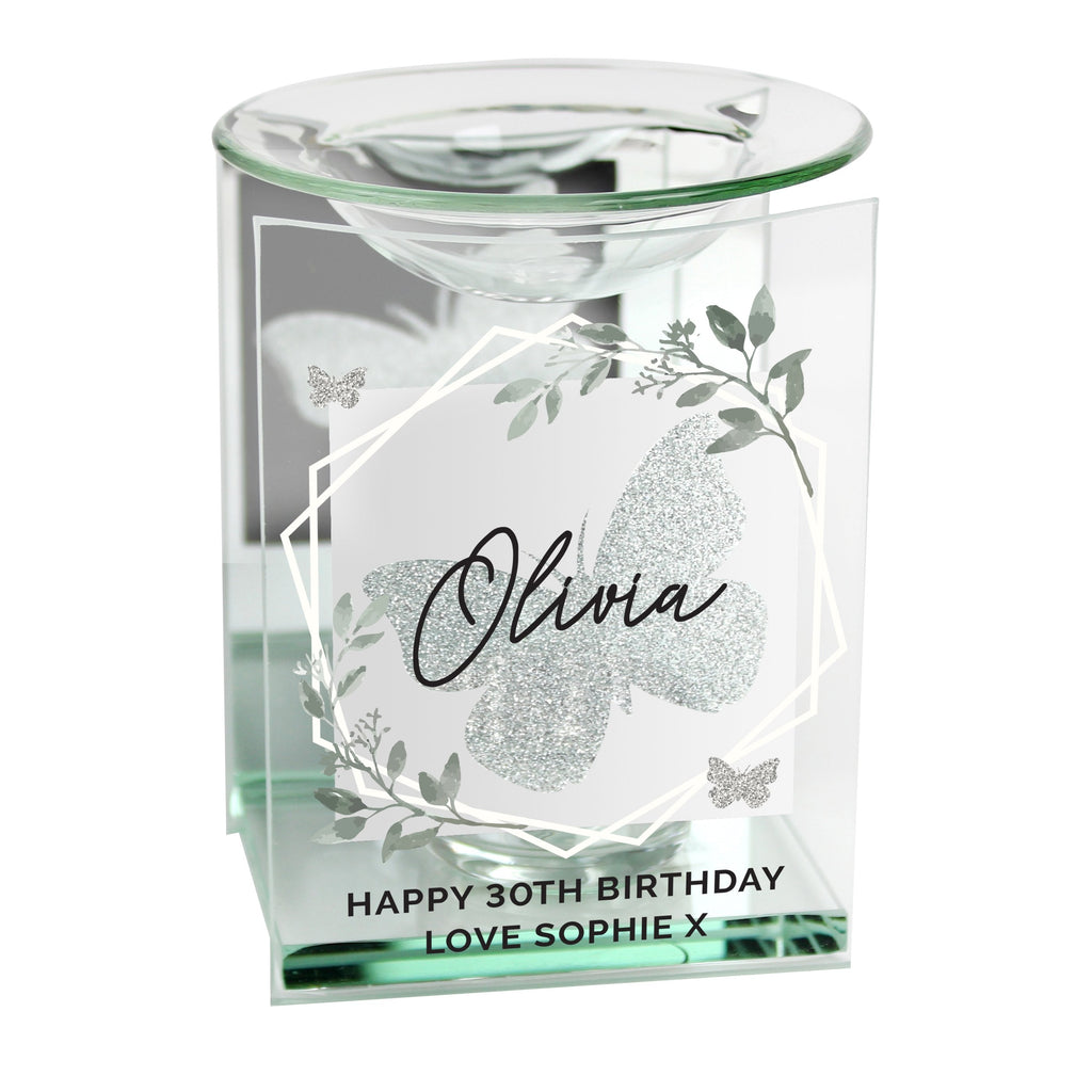 Personalised Geometric Leaf Butterfly Oil Burner