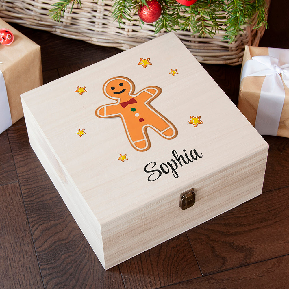 Personalised Personalised Gingerbread Man Christmas Eve Box