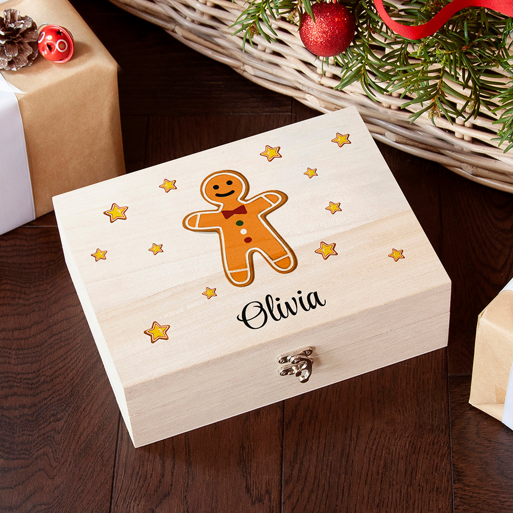 Personalised Personalised Gingerbread Man Christmas Eve Box