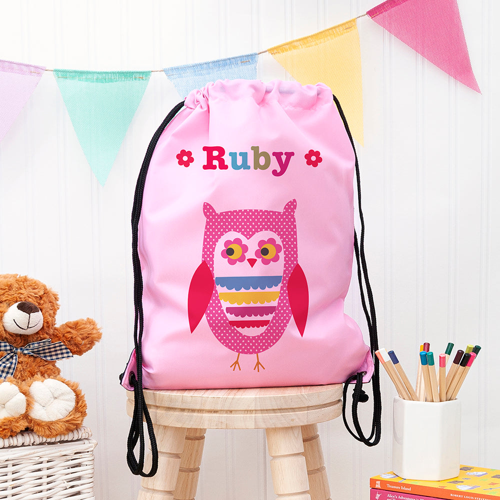 Personalised Personalised Girl's Classic Pink Waterproof Swim Bag