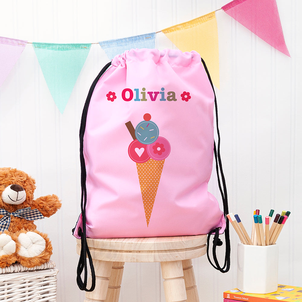 Personalised Personalised Girl's Classic Pink Waterproof Swim Bag