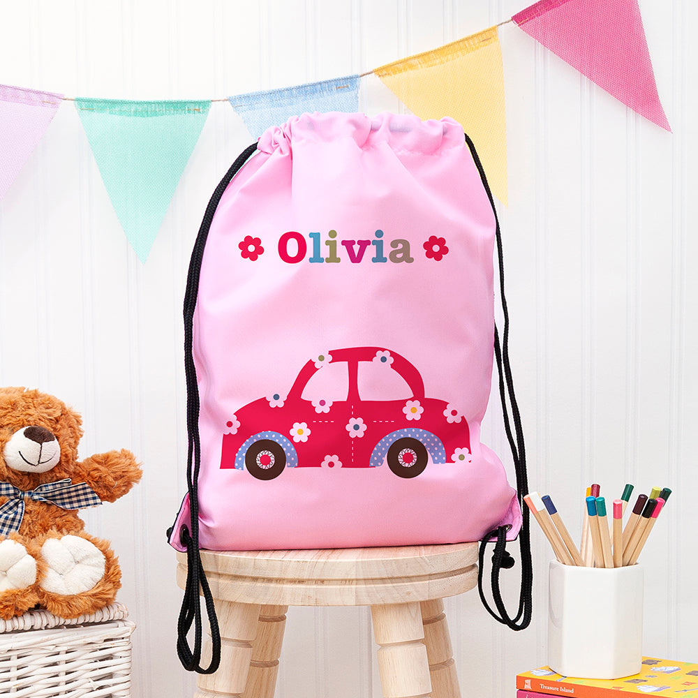 Personalised Personalised Girl's Classic Pink Waterproof Swim Bag