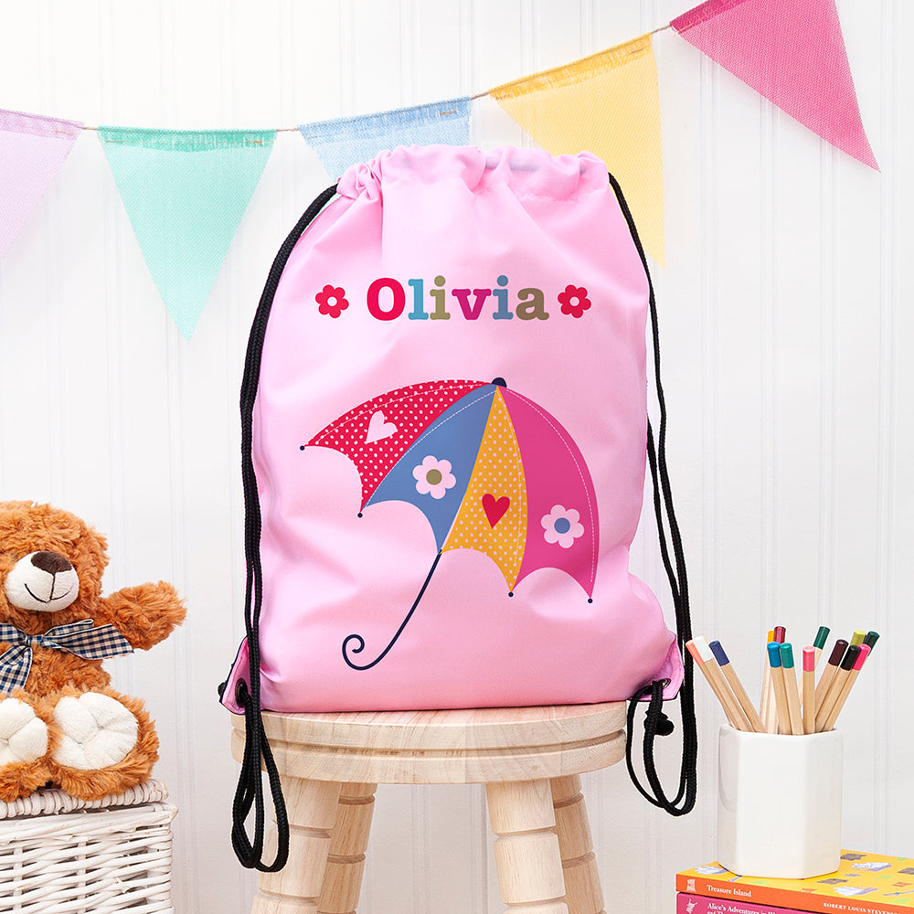 Personalised Personalised Girl's Classic Pink Waterproof Swim Bag