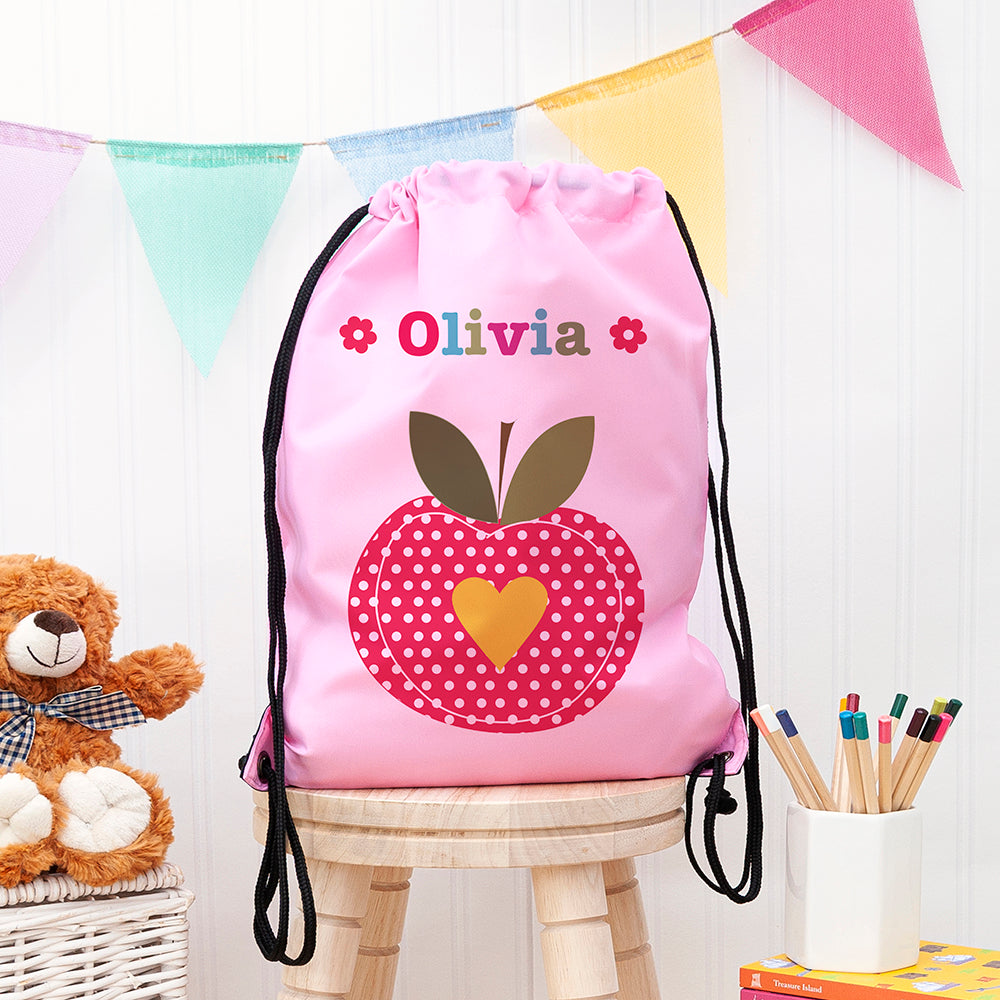 Personalised Personalised Girl's Classic Pink Waterproof Swim Bag