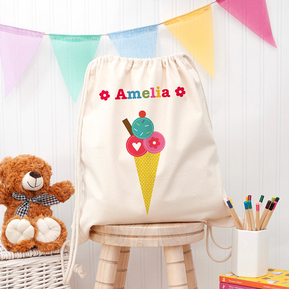 Personalised Personalised Girl's Cotton Nursery Bag