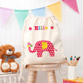Personalised Personalised Girl's Cotton Nursery Bag