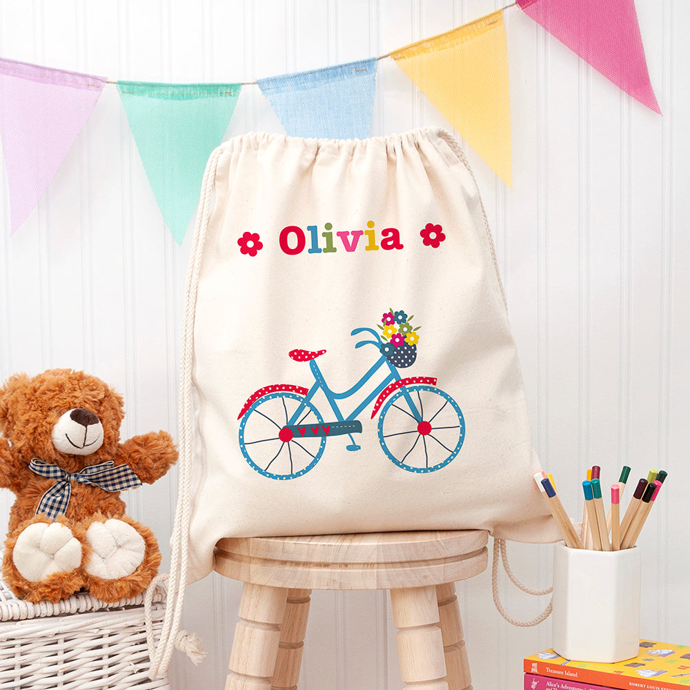Personalised Personalised Girl's Cotton Nursery Bag