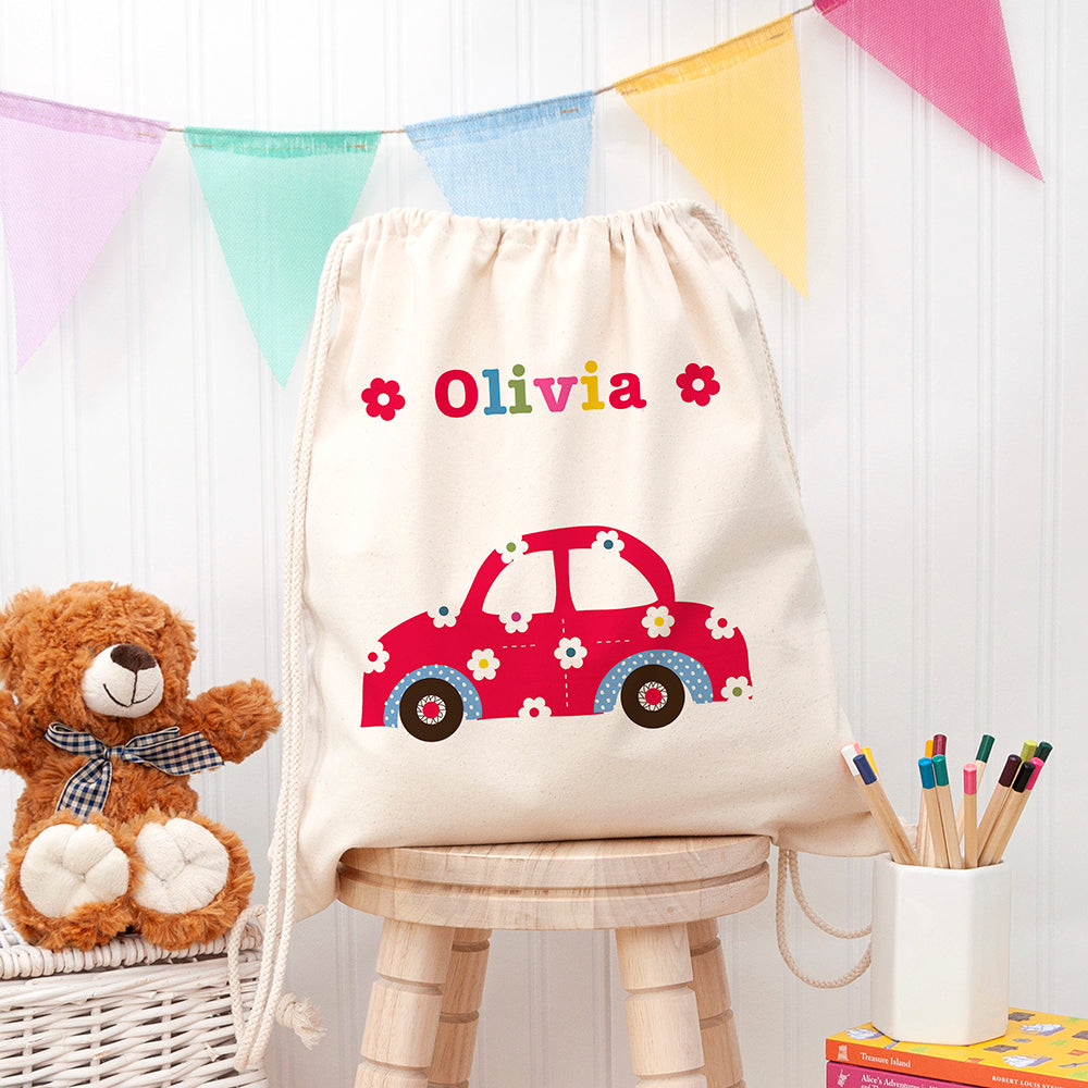 Personalised Personalised Girl's Cotton Nursery Bag