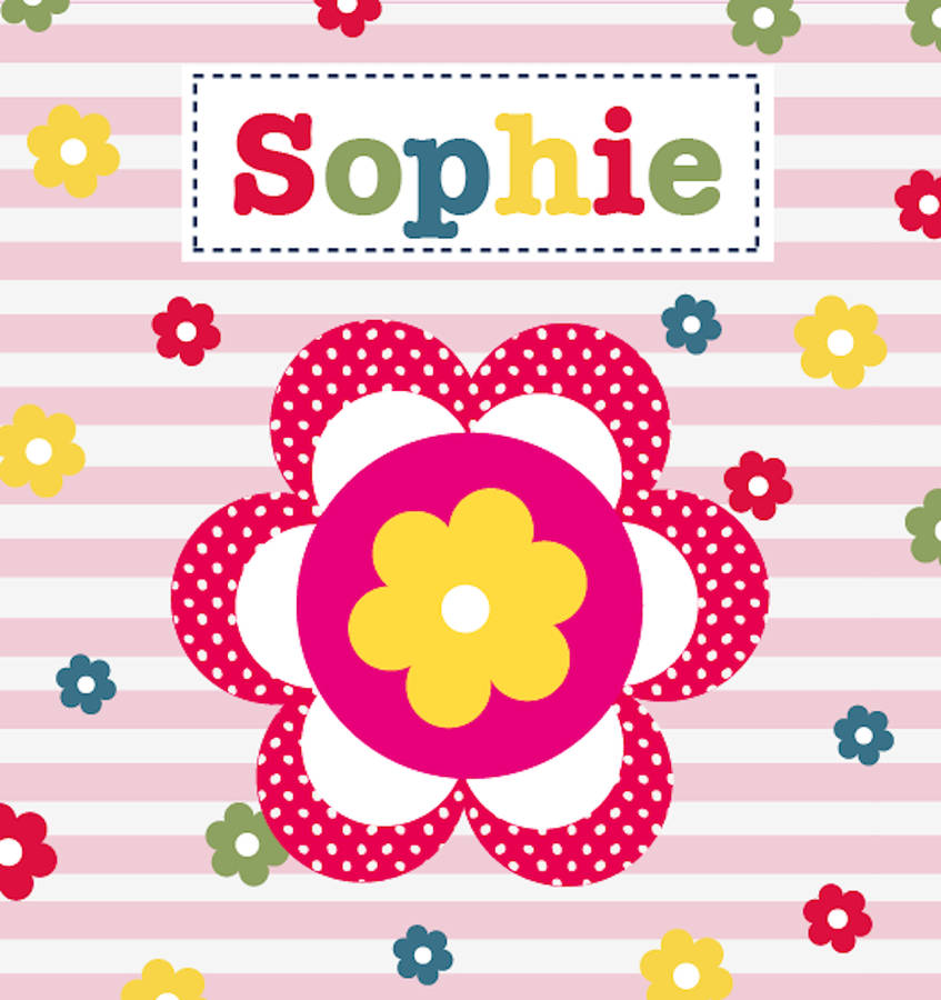 Personalised Personalised Girl's Floral Money Box